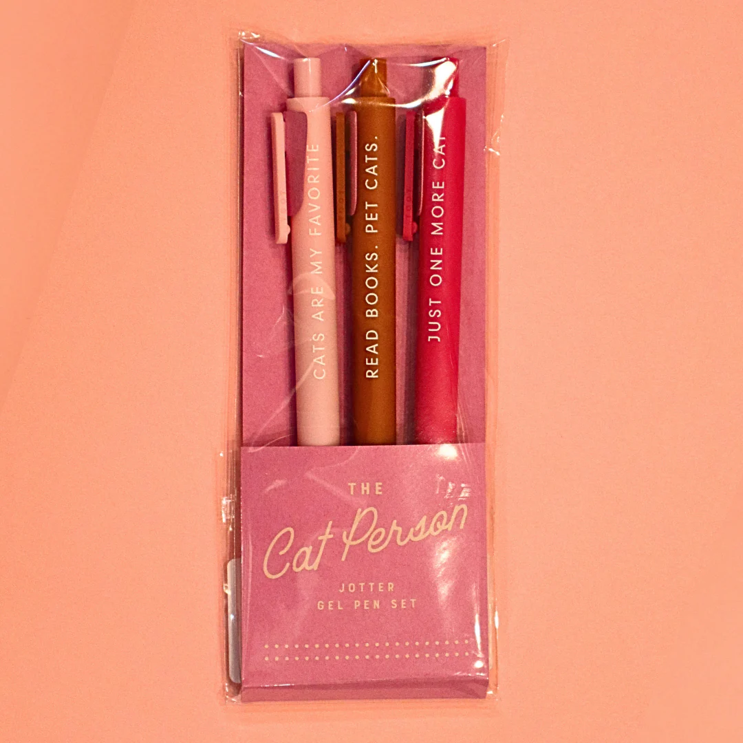 The Cat Person - Jotter Gel Pen Set