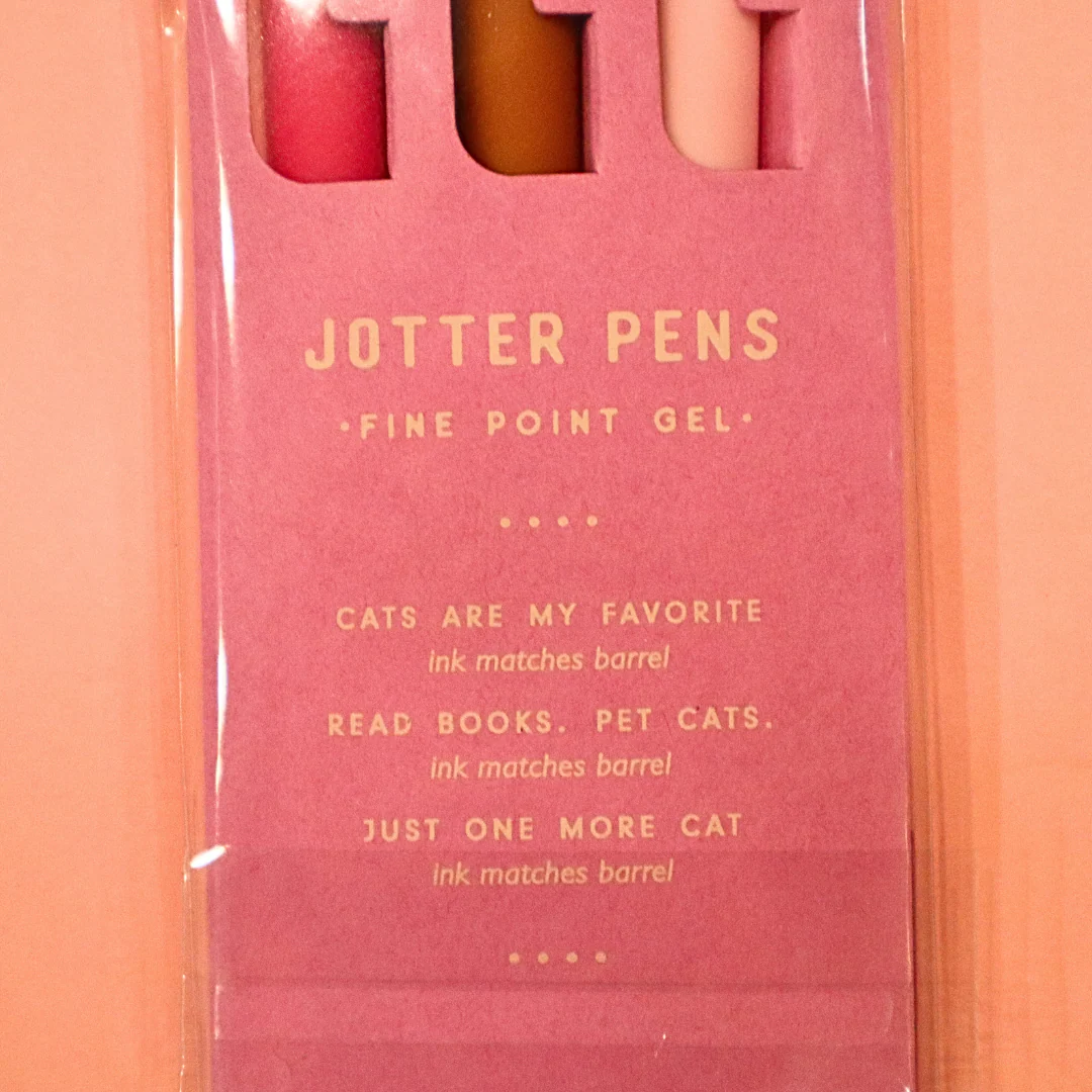 The Cat Person - Jotter Gel Pen Set - Image 2